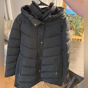 Andrew Marc Black Puffer Coat